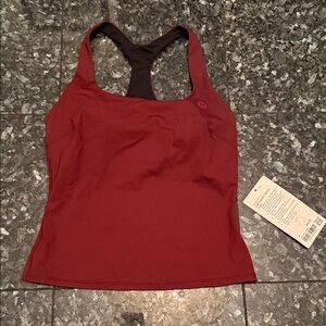 Lululemon Lightweight Tennis Tank in Wine Berry